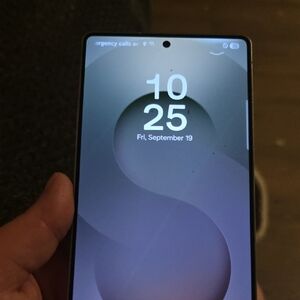 Sleek Black Smartphone with Advanced Features